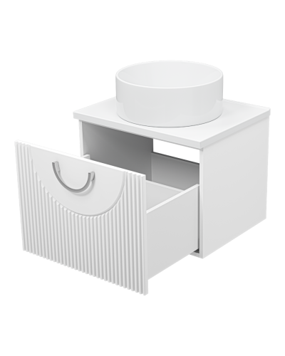 Ярина - 60 Тумба подвесная 1 ящ белая мат. эмаль