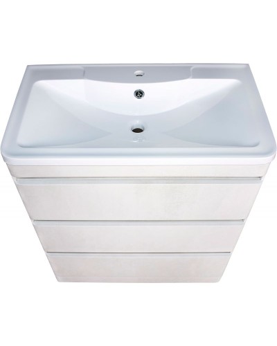 Тумба под раковину Style Line Атлантика Люкс Plus 80 СС-00002278 Бетон крем