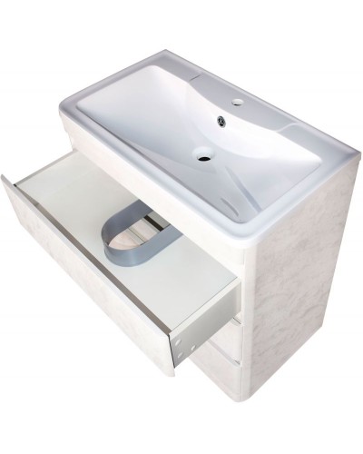 Тумба под раковину Style Line Атлантика Люкс Plus 80 СС-00002278 Бетон крем