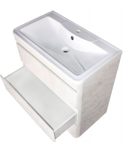 Тумба под раковину Style Line Атлантика Люкс Plus 80 СС-00002278 Бетон крем