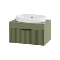 ENFIDA - 70 Тумба подвесная зеленая мат. эмаль 1 ящ.  (Энфида)