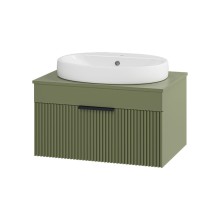 ENFIDA - 70 Тумба подвесная зеленая мат. эмаль 1 ящ.  (Энфида)