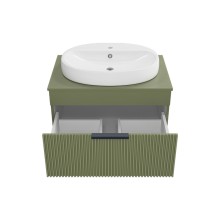 ENFIDA - 70 Тумба подвесная зеленая мат. эмаль 1 ящ.  (Энфида)