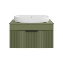 ENFIDA - 70 Тумба подвесная зеленая мат. эмаль 1 ящ.  (Энфида)