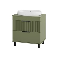 ENFIDA - 70 Тумба напольная 2 ящ. зеленая мат. эмаль (Энфида)