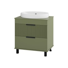 ENFIDA - 70 Тумба напольная 2 ящ. зеленая мат. эмаль (Энфида)