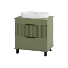 ENFIDA - 70 Тумба напольная 2 ящ. зеленая мат. эмаль (Энфида)