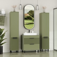 ENFIDA - 70 Тумба напольная 2 ящ. зеленая мат. эмаль (Энфида)