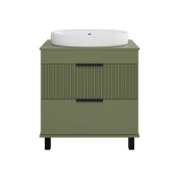 ENFIDA - 70 Тумба напольная 2 ящ. зеленая мат. эмаль (Энфида)