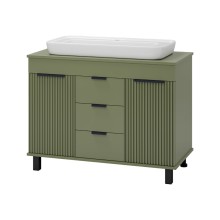 ENFIDA -100 Тумба напольная 3 ящ. зеленая мат. эмаль (Энфида)