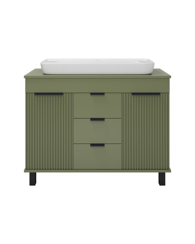 ENFIDA -100 Тумба напольная 3 ящ. зеленая мат. эмаль (Энфида)