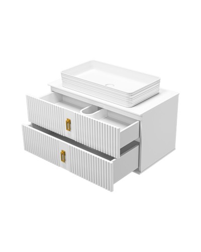 SEVILLA - 90 Тумба подвесная с 2 ящ. белый