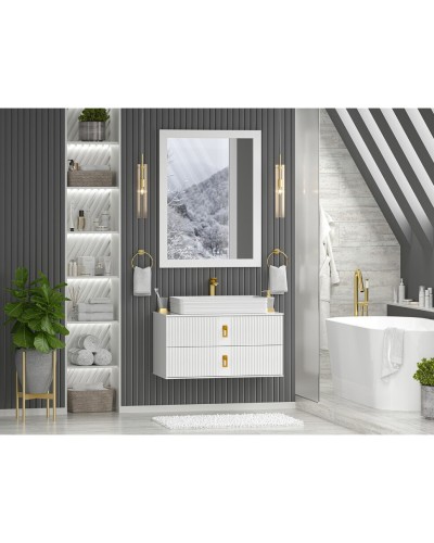 SEVILLA - 90 Тумба подвесная с 2 ящ. белый