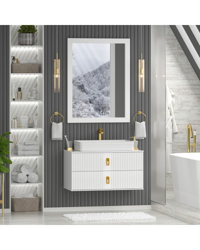 SEVILLA - 90 Тумба подвесная с 2 ящ. белый