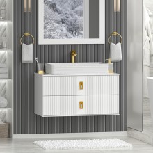 SEVILLA - 90 Тумба подвесная с 2 ящ. белый