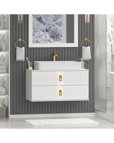 SEVILLA - 90 Тумба подвесная с 2 ящ. белый