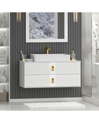 SEVILLA -105 Тумба подвесная с 2 ящ. белый