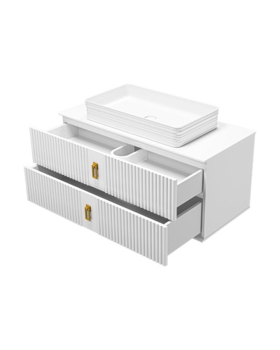 SEVILLA -105 Тумба подвесная с 2 ящ. белый