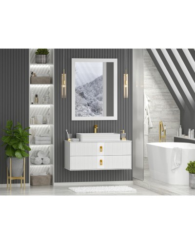 SEVILLA -105 Тумба подвесная с 2 ящ. белый