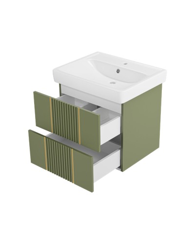 VEGA - 60 Тумба подвесная с 2 ящ. олива