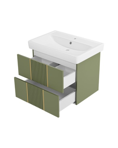 VEGA - 70 Тумба подвесная с 2 ящ. олива