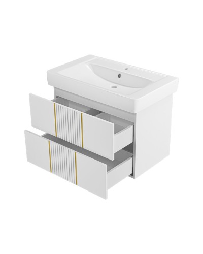 VEGA - 80 Тумба подвесная с 2 ящ. белый