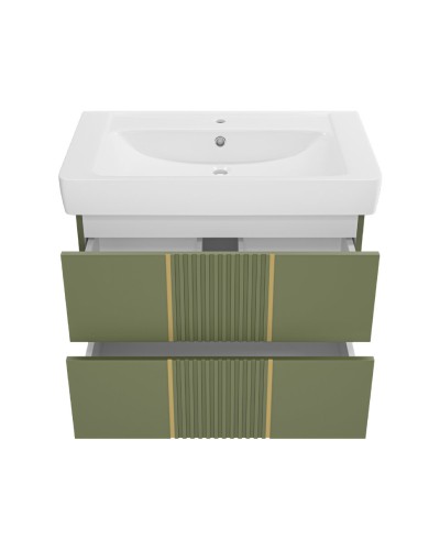 VEGA - 80 Тумба подвесная с 2 ящ. олива