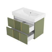 VEGA - 80 Тумба подвесная с 2 ящ. олива