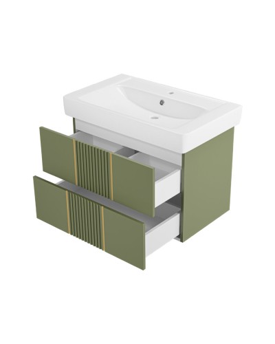 VEGA - 80 Тумба подвесная с 2 ящ. олива