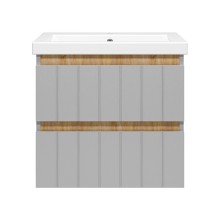 Грэй - 60 Тумба подвесная с 2 ящ. серый