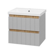 Грэй - 60 Тумба подвесная с 2 ящ. серый