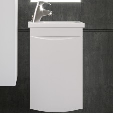 Тумба под раковину Бриклаер Вега 40 4627125414039 подвесная Белый глянец