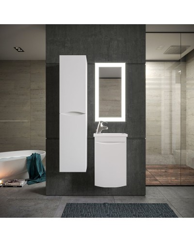 Тумба под раковину Бриклаер Вега 40 4627125414039 подвесная Белый глянец