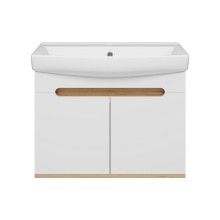 Сканди - 70 тумба подвесная 2 дв. бел./графит