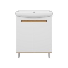 Сканди - 70 тумба напольная 2 дв бел./графит