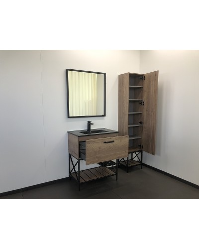 Тумба с раковиной Comforty Бредфорд 75 00004149064 Дуб темный