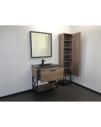 Тумба с раковиной Comforty Бредфорд 75 00004149064 Дуб темный