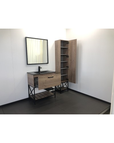 Тумба с раковиной Comforty Бредфорд 75 00004149064 Дуб темный