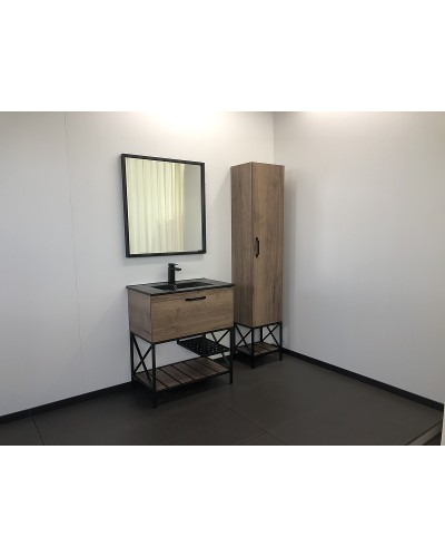 Тумба с раковиной Comforty Бредфорд 75 00004149064 Дуб темный