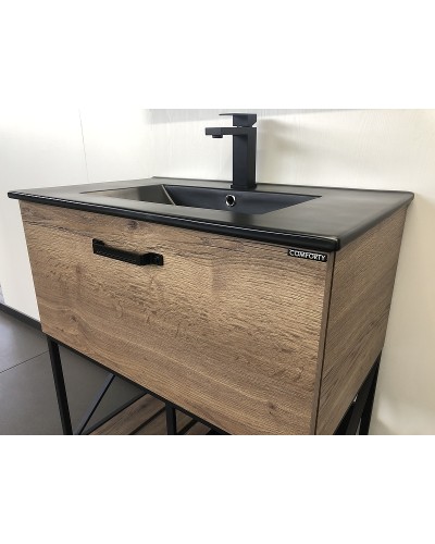 Тумба с раковиной Comforty Бредфорд 75 00004149064 Дуб темный