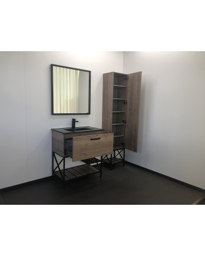 Тумба с раковиной Comforty Бредфорд 75 00004149064 Дуб темный