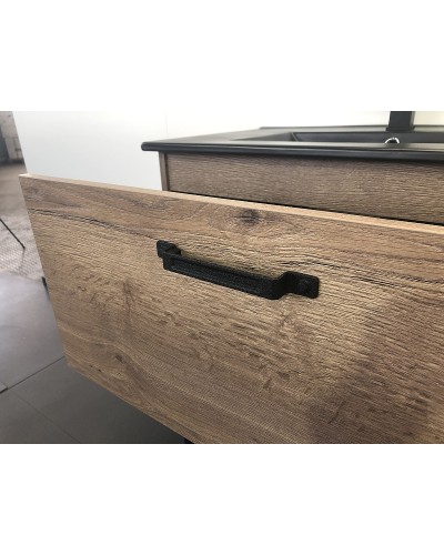 Тумба с раковиной Comforty Бредфорд 75 00004149064 Дуб темный