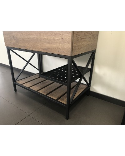 Тумба с раковиной Comforty Бредфорд 75 00004149064 Дуб темный