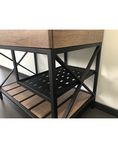 Тумба с раковиной Comforty Бредфорд 75 00004149064 Дуб темный