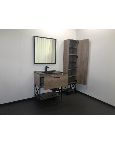 Тумба с раковиной Comforty Бредфорд 75 00004149064 Дуб темный