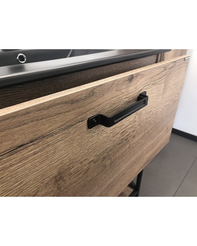 Тумба с раковиной Comforty Бредфорд 75 00004149064 Дуб темный