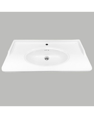 Тумба с раковиной Comforty Феррара 80 00004151060 подвесная Белая