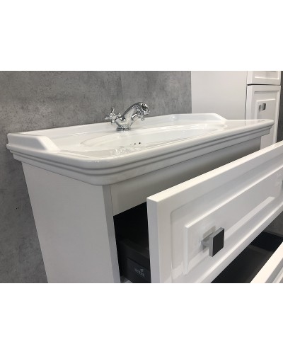 Тумба с раковиной Comforty Феррара 80 00004151060 подвесная Белая