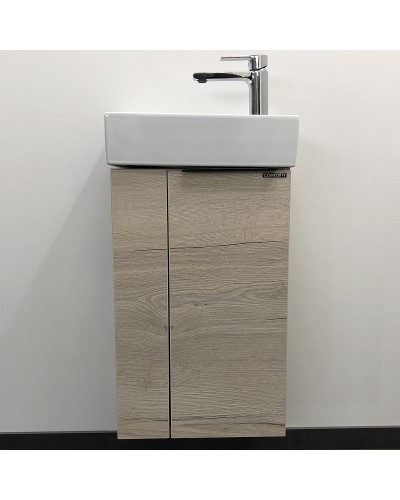 Тумба с раковиной Comforty Асти 40 00-00000831 подвесная Дуб дымчатый