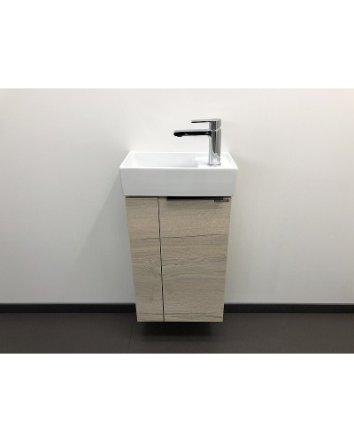 Тумба с раковиной Comforty Асти 40 00-00000831 подвесная Дуб дымчатый